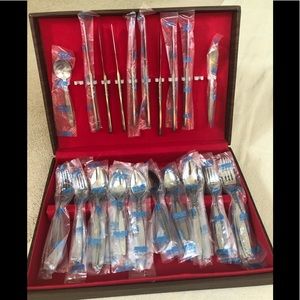 Insilco Vintage 50 piece solid stainless steel cutlery set